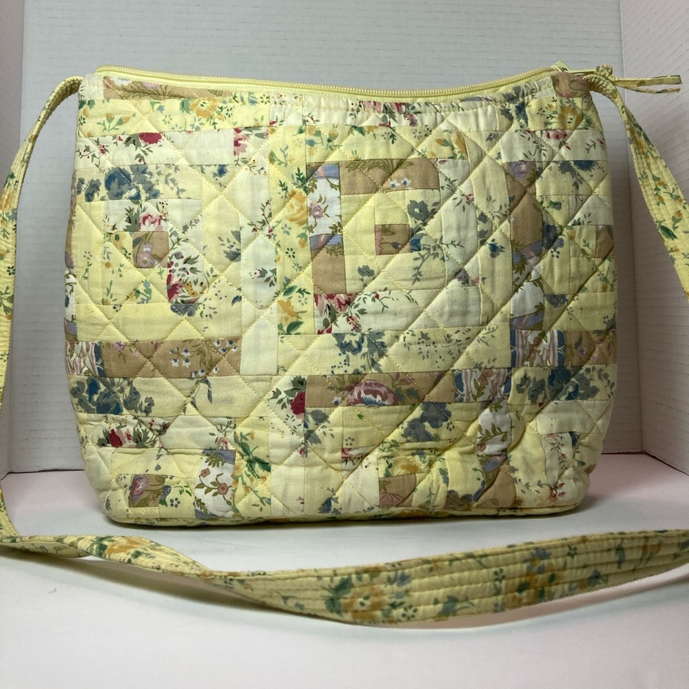 Patchwork Yellow CottageCore Purse